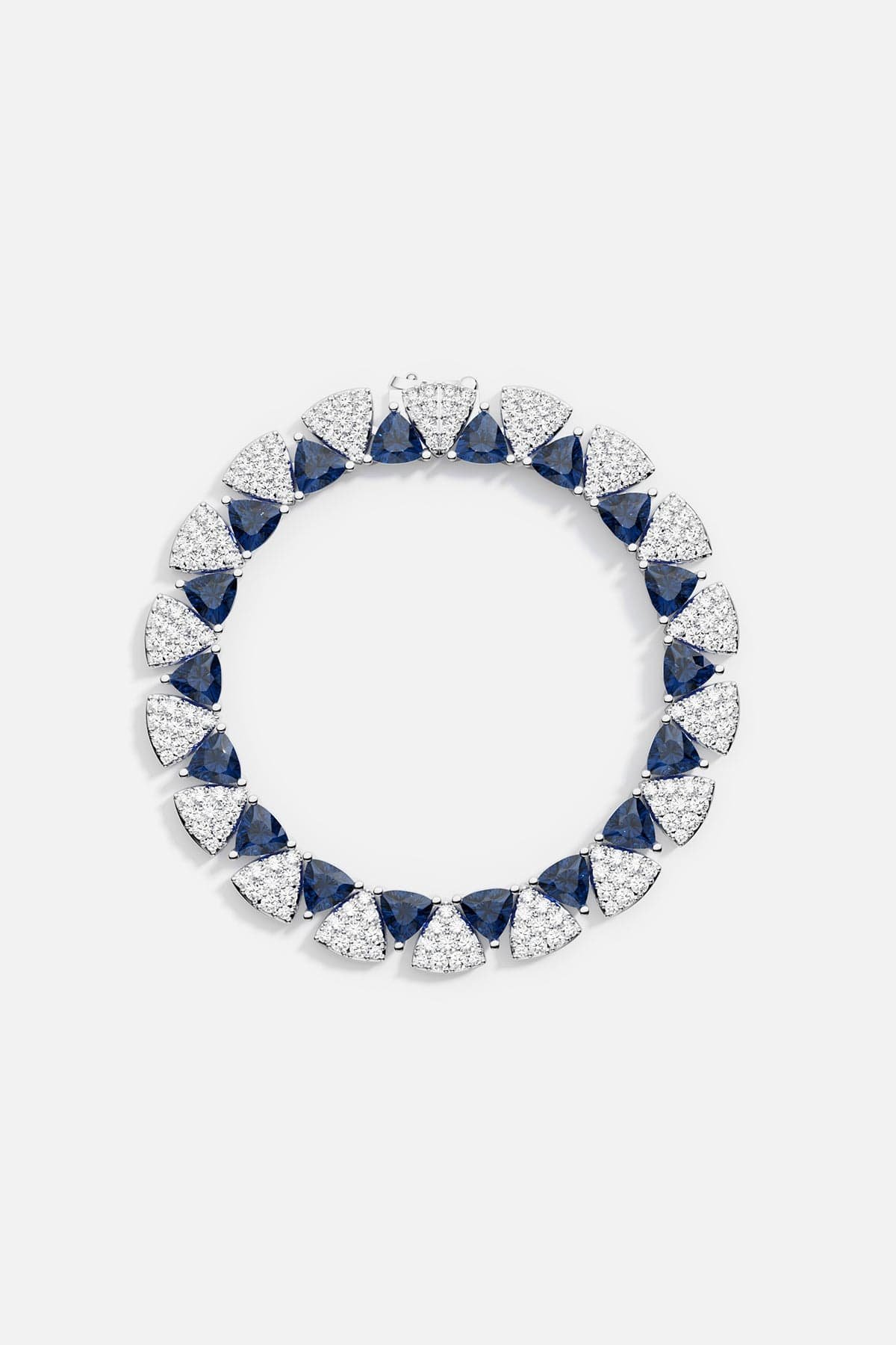 AB5107XDKB-apm-monaco-white-blue-triangle-bracelet-jewelry White & Blue Triangle Bracelet