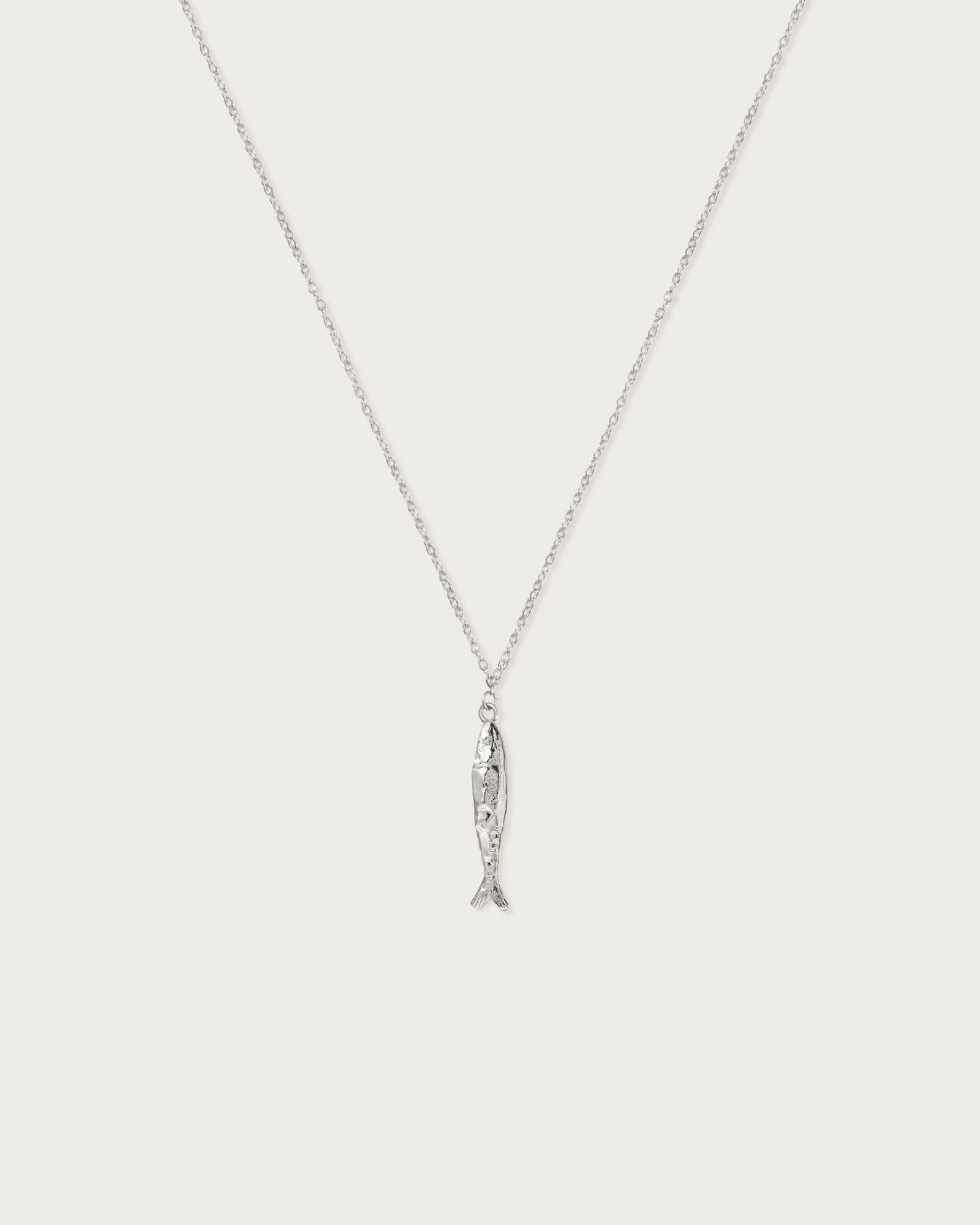Anchovy_Necklace Silver Anchovy Necklace