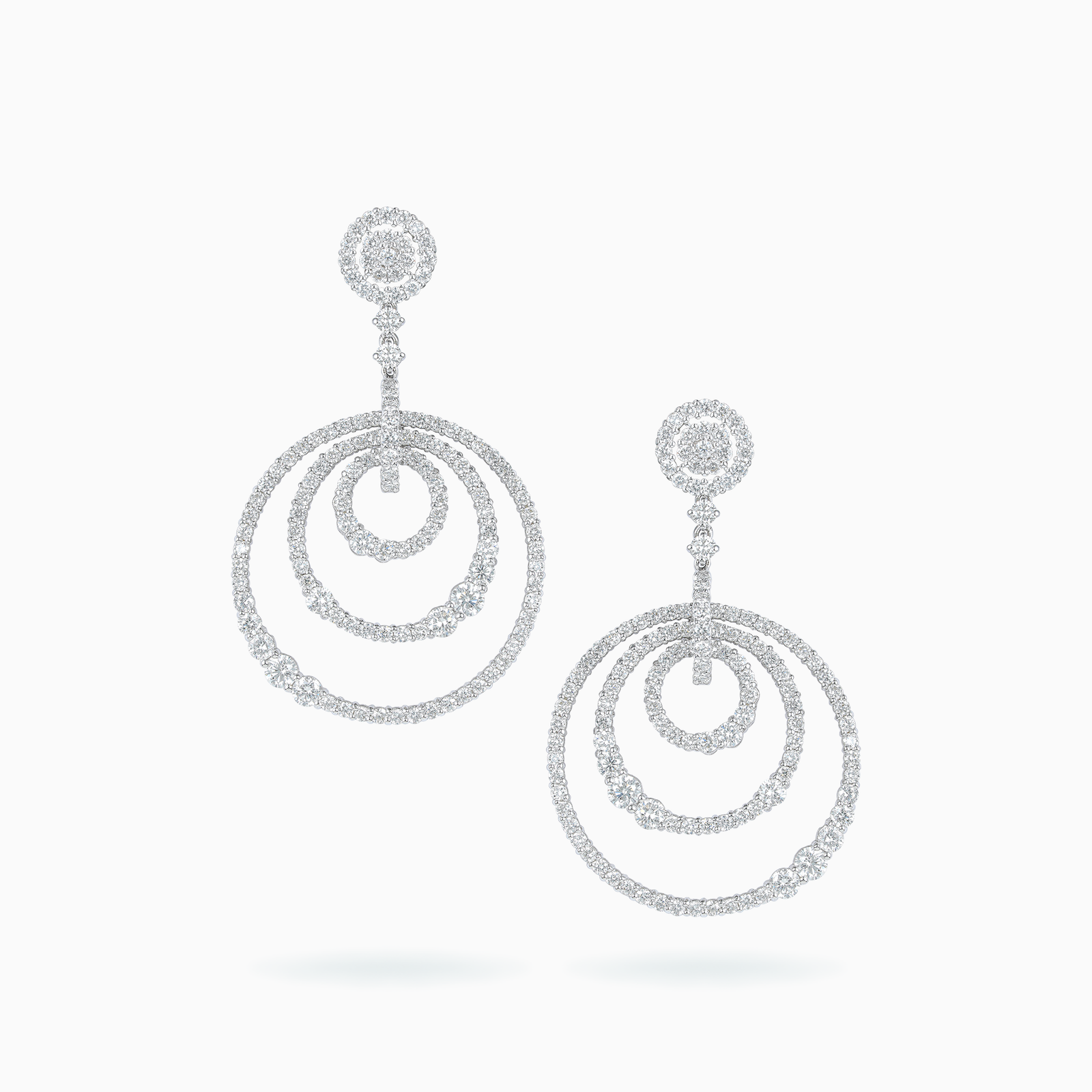 White Gold Diamond Earrings