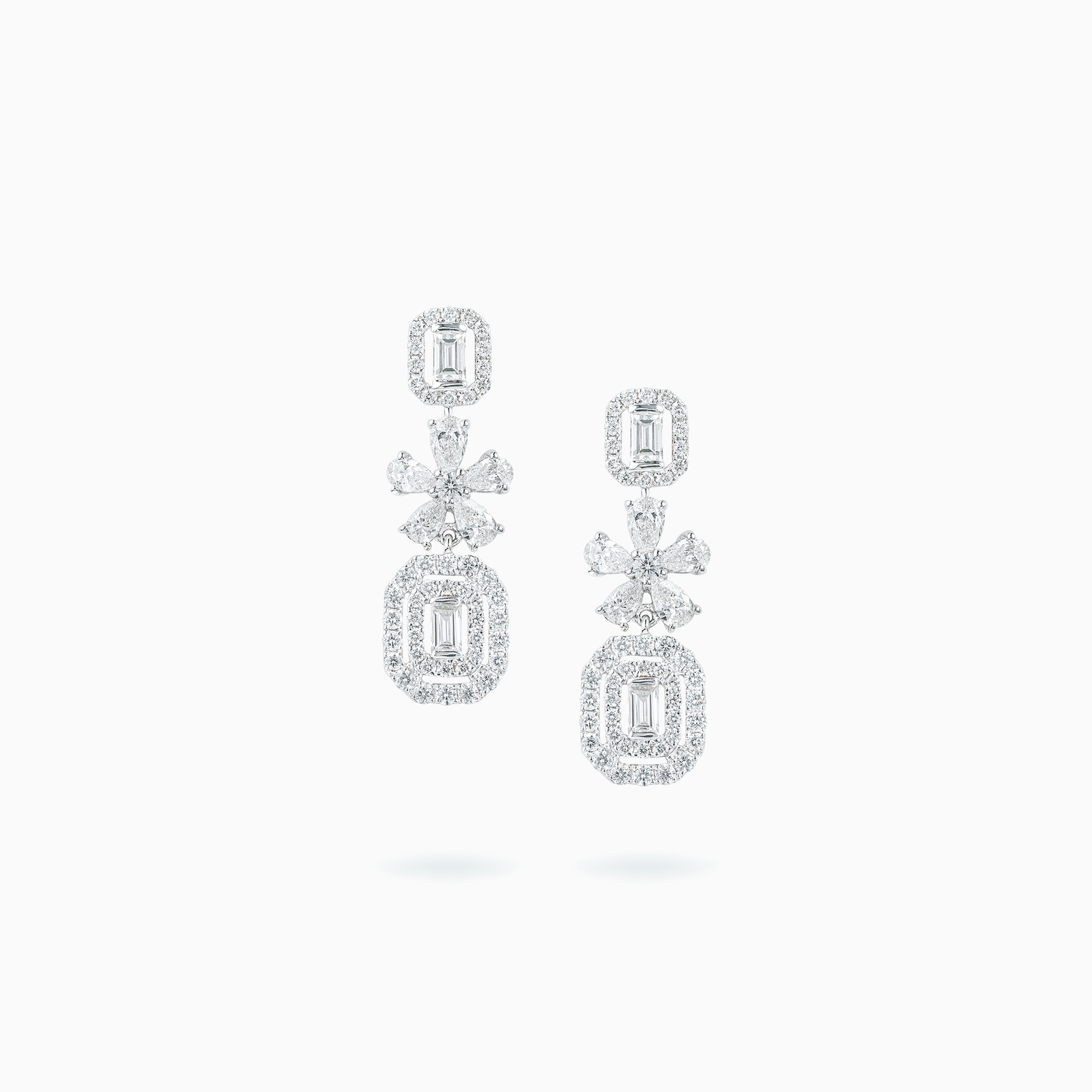 White Gold Diamond Earrings
