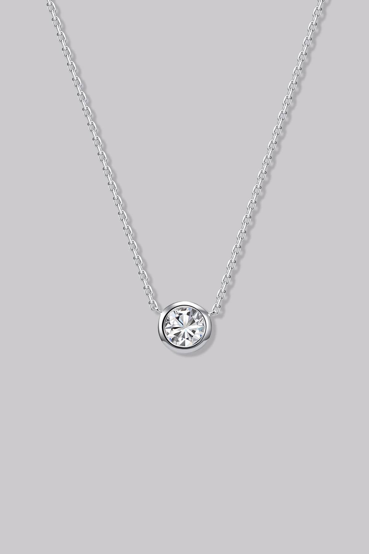 Round Diamond Necklace