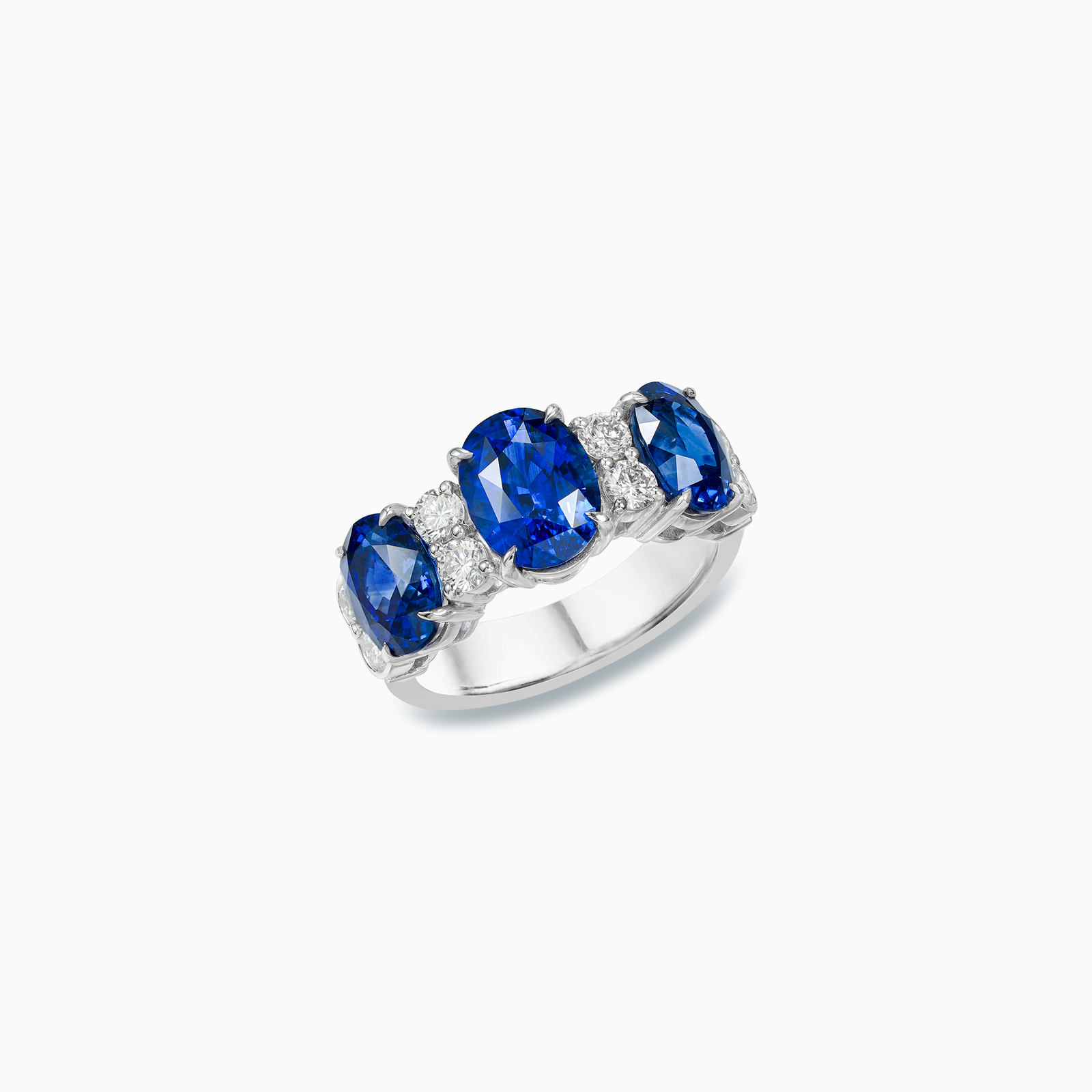 White Gold Tanzanite & Diamond Ring