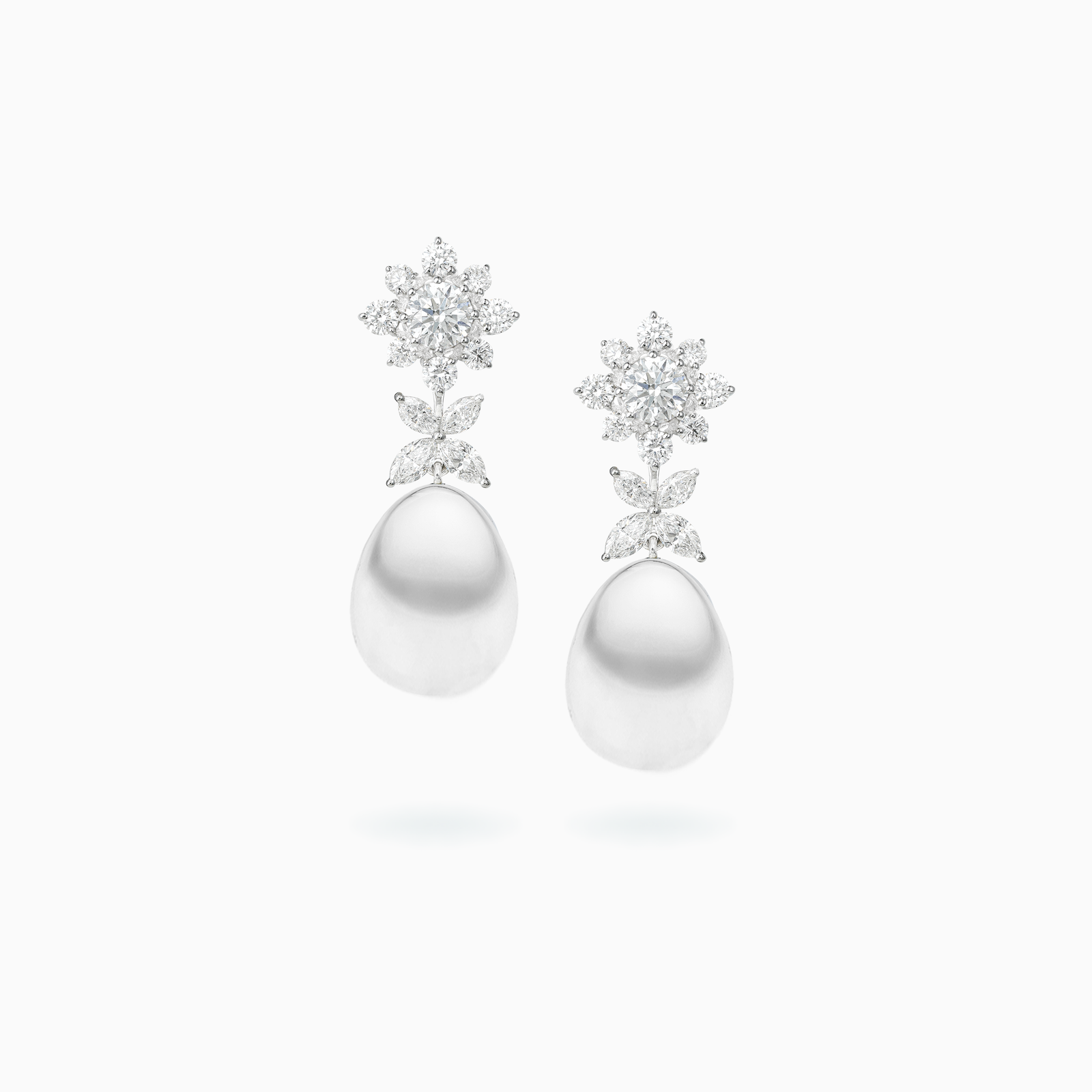 White Gold Diamond Earrings